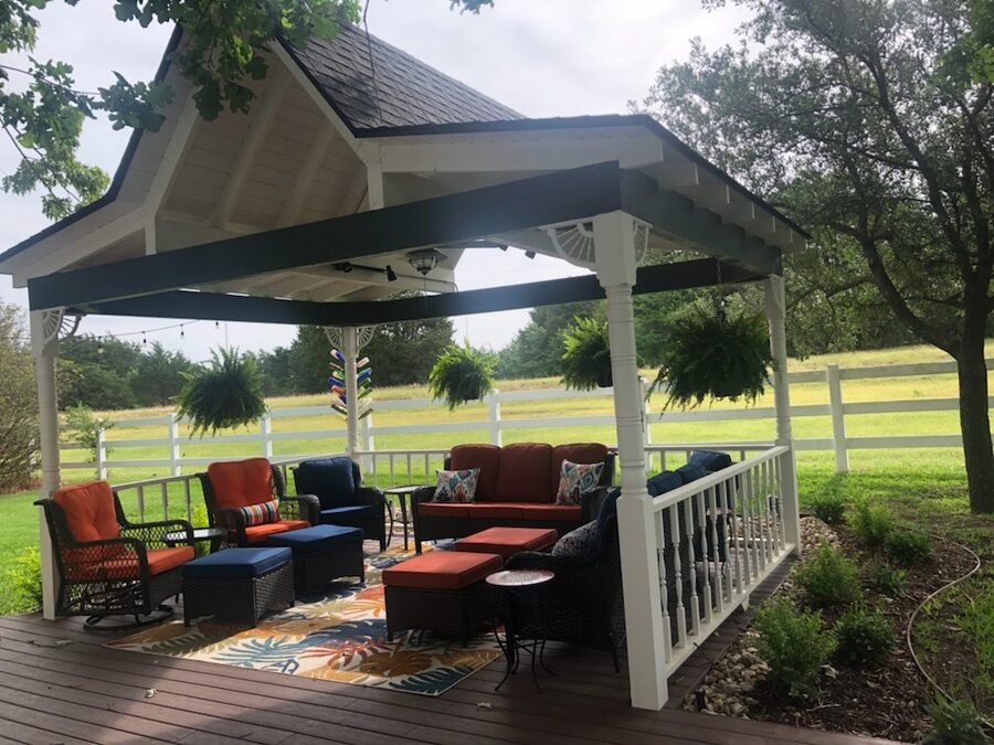 Custom pavilion built by Texas Patios Plus in south DFW