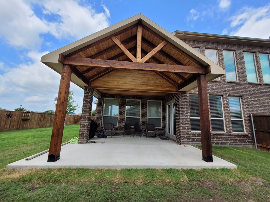 Custom pavilion built by Texas Patios Plus in south DFW
