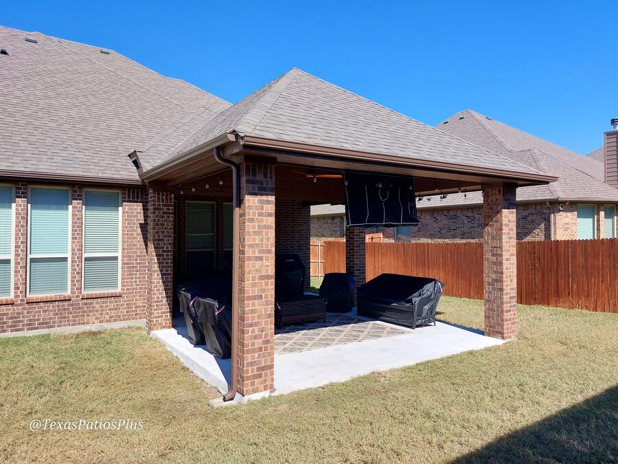 Custom pavilion built by Texas Patios Plus in south DFW
