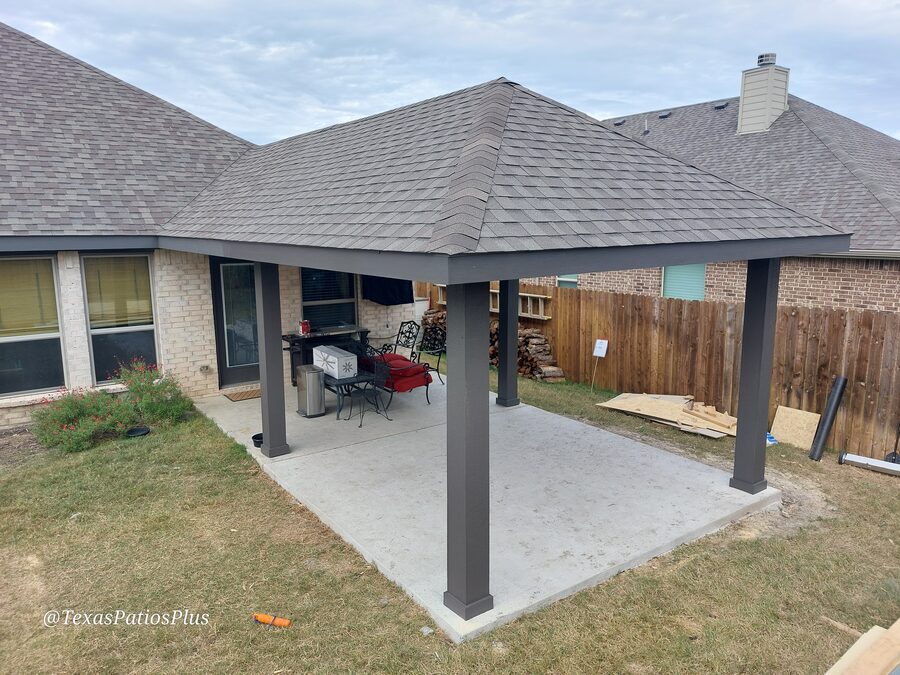Custom pavilion built by Texas Patios Plus in south DFW