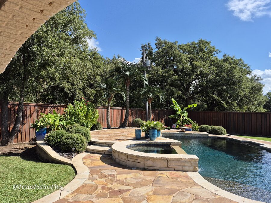 Custom pool built by Texas Patios Plus in south DFW