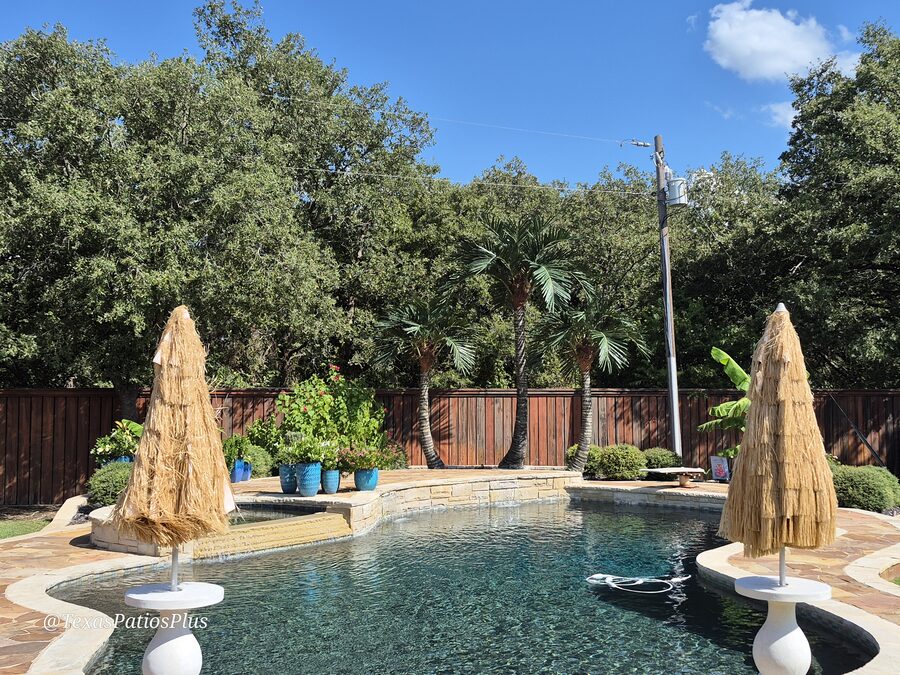 Custom pool built by Texas Patios Plus in south DFW